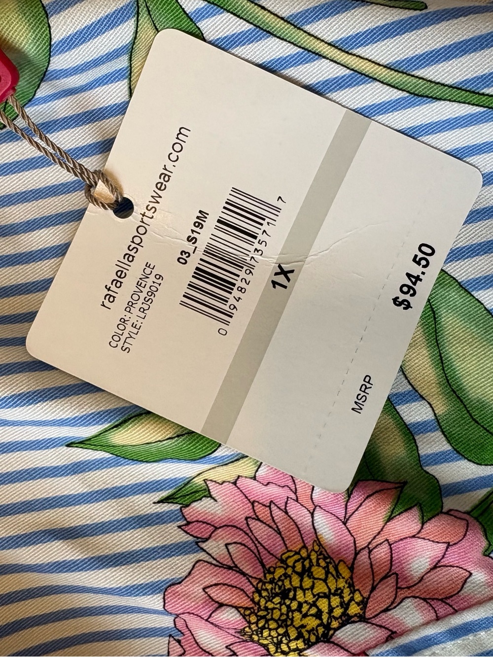 Rafaella Floral Striped Jacket Lightweight Women’s Button Front Blazer Size 1X - Picture 8 of 9